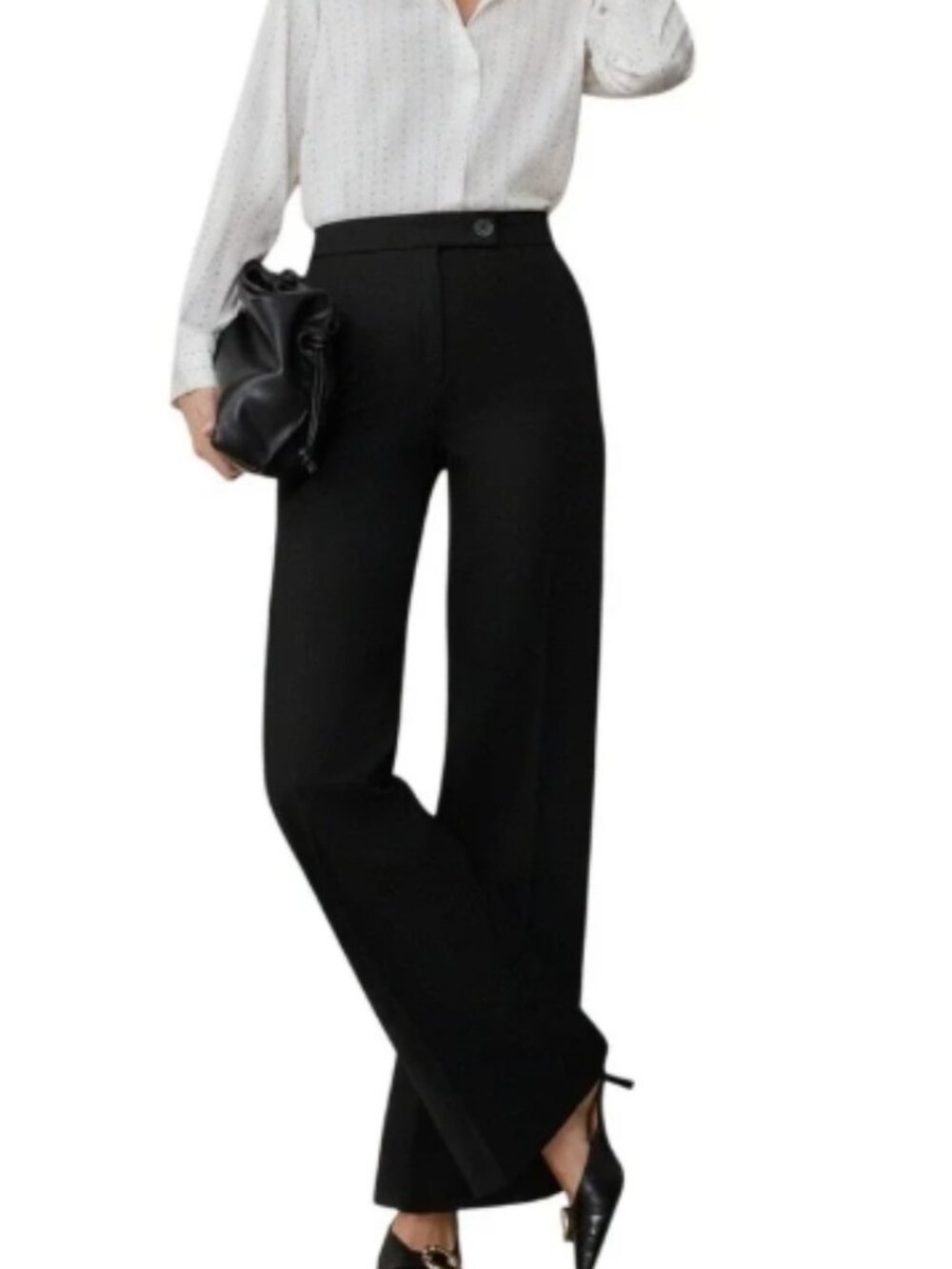Classiques Entier Black Wool Dress Pants